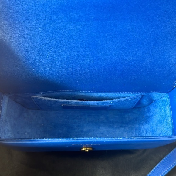 Saint Laurent Small Universite Crossbody Bag in Blue Leather - Picture 7 of 14
